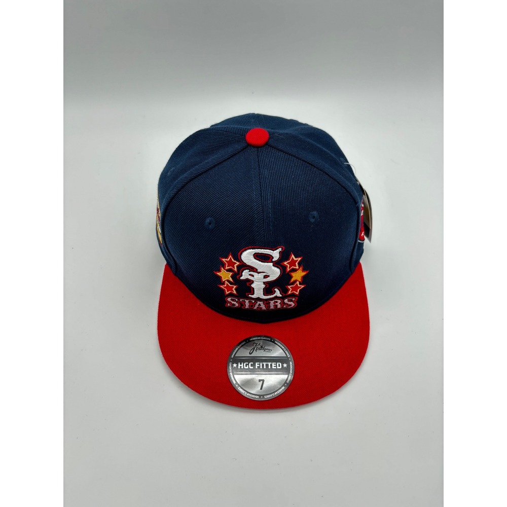 Headgear Classics St‎ Louis Stars Negro League Champs Fitted Hat Navy Red Size 7 - Picture 2 of 4